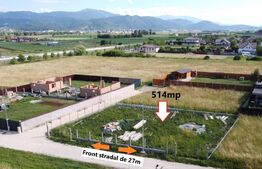 Teren intravilan, 514 mp, urbanism 2 case sau duplex, Stupini 