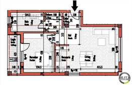 2 camere, 62 mp utili, semifinisat, garaj, terasa, zona Lidl