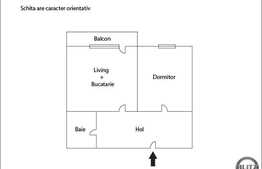 1 camera, 37 mp, decomandat, etaj intermediar, parcare, zona Florilor