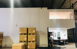 1800 de mp hala cu 300 mp de birouri, acces la 2 rampe