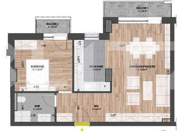 Apartament de vânzare 2 camere Marasti - 14887AV | BLITZ Cluj-Napoca | Poza3