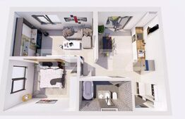 3 camere, finisaje lux, garaj, ansamblul Beta Residence