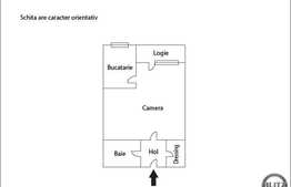 Vanzare garsoniera, 28 mp utili, zona Mercur