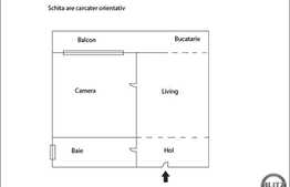 1 camera, 35 mp, balcon, imobil nou, zona strazii Edgar Quinet!