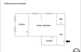 De vanzare apartament 3 camere, 77 mp, parcare, zona Piata Unirii