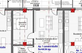 Apartament, 2 camere, 45mp, , zona Marasti 