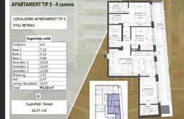 Nou! Penthouse cu 4 camere, ansamblu Nou, zona centrala, Horea