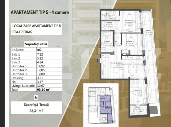 Apartament de vânzare 4 camere Marasti - 149597AV | BLITZ Cluj-Napoca | Poza2