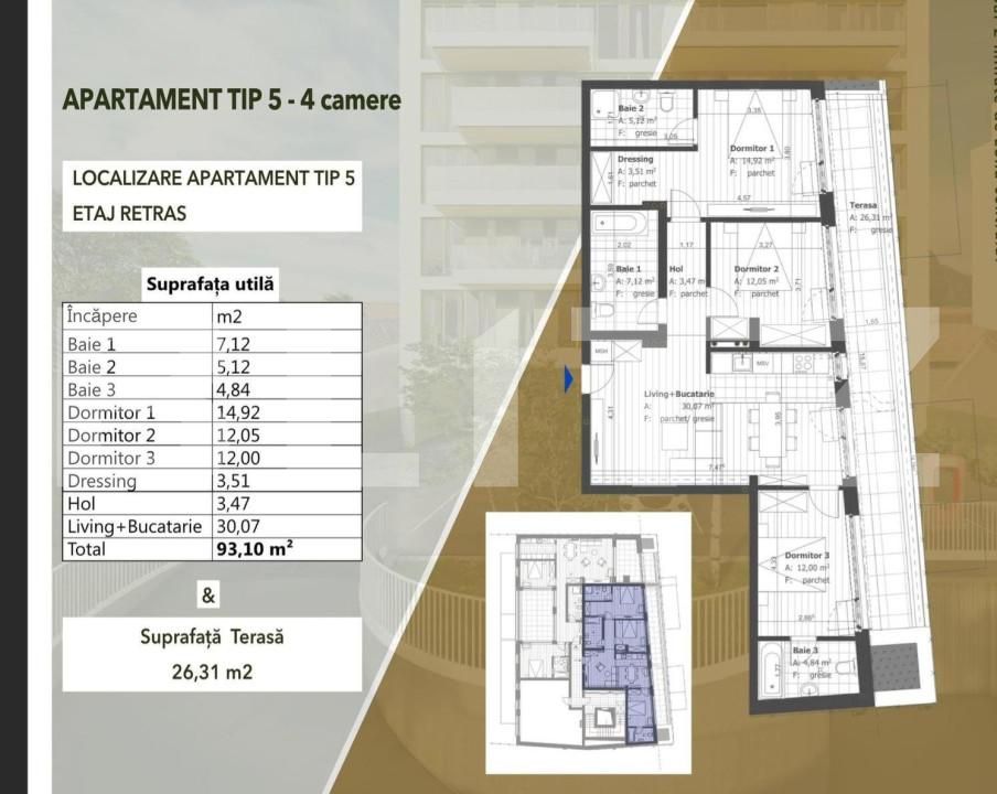 Apartament de vânzare 4 camere Marasti - 149597AV | BLITZ Cluj-Napoca | Poza2