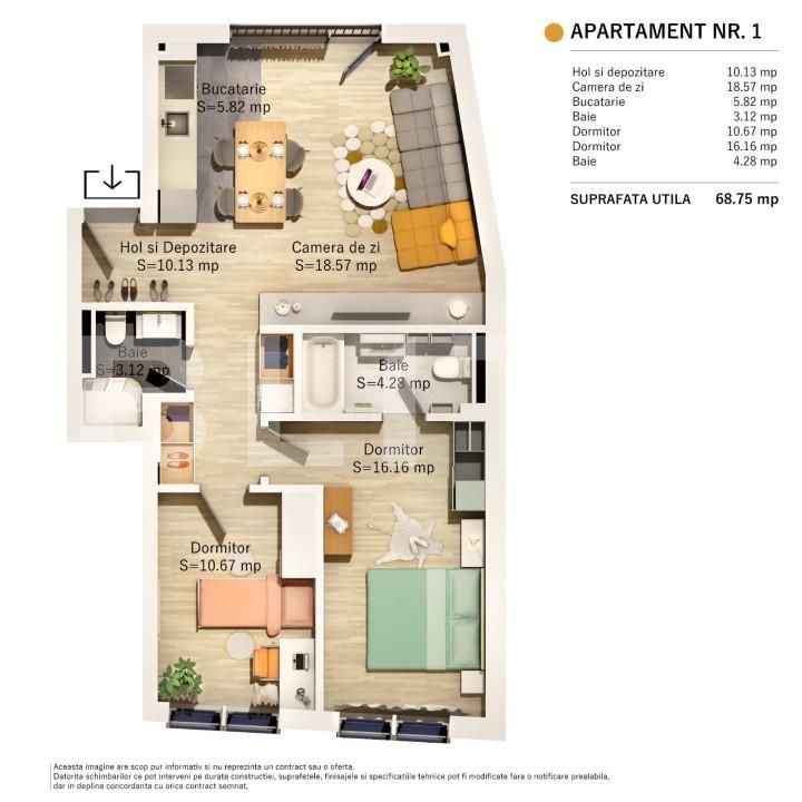 Apartament de vânzare 3 camere Central - 149599AV | BLITZ Cluj-Napoca | Poza2