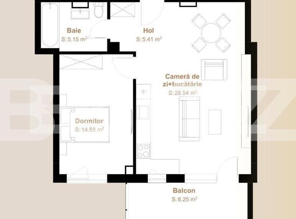 Apartament de vânzare 2 camere Floreşti - 149651AV | BLITZ Cluj-Napoca | Poza1