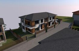 Duplex semifinisat, 180 mp, 400 teren, complex de case, Tauti 