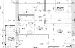 Apartament 3 camere, 70 mp utili, semifinisat, optional parcare!