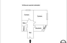 De vanzare apartament 2 camere, 45 mp utili, in zona Big