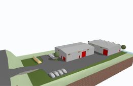 Doua hale industriale  900 utili,teren de 2800mp, Centurii Valcele -Apahida 