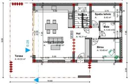 Oferta! Casa semifinisata, 140 mp utili, 750 mp teren, Salicea, pompa de caldura