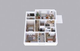 Casa cu 4 camere, 120 mp utili, panouri fotovoltaice, plan parter, Harman