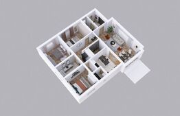 Casa cu 4 camere, 120 mp utili, panouri fotovoltaice, plan parter, Harman