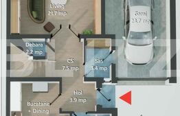 Duplex 4 camere finalizat, 120 mp, gradina, Garaj, Terasa! TVA INCLUS!