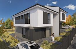 Duplex pe 3 niveluri, 4 camere, predare semifinisat, 183 mp, 300 teren, Chinteni 