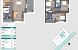 Proiect nou ! Duplex semifinisat , 120 mp , 315 teren, Chinteni 