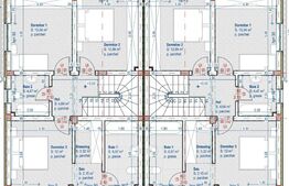 Duplex semifinisat, 5 camere, 120 mp, 350 teren, Chinteni ! 