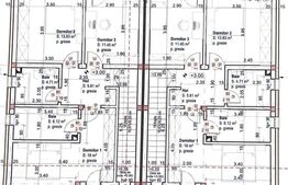 Duplex semifinisat 5 cam,120 mp, 400 teren, Gilau 