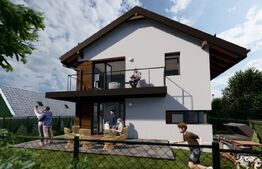 Exclusiv ! Case individuale de vanzare, 120 mp, 500 teren, Gilau 