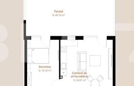 Apartament 2 camere, 50,02 mp + terasa 48,79 mp, zona exclusivista Vivo