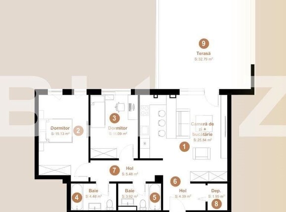 Apartament de vânzare 3 camere Floreşti - 149942AV | BLITZ Cluj-Napoca | Poza1