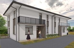 Duplex de vanzare, 100 mp, 250 teren, semifinisat, P+E, Gilau 