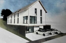 Teren intravilan, 1400mp, cu proiect pentru functiuni mixte, Campenesti