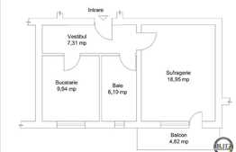 1 camera, 43,3 mp utili, decomandat, finisat modern, zona Strazii Colina!