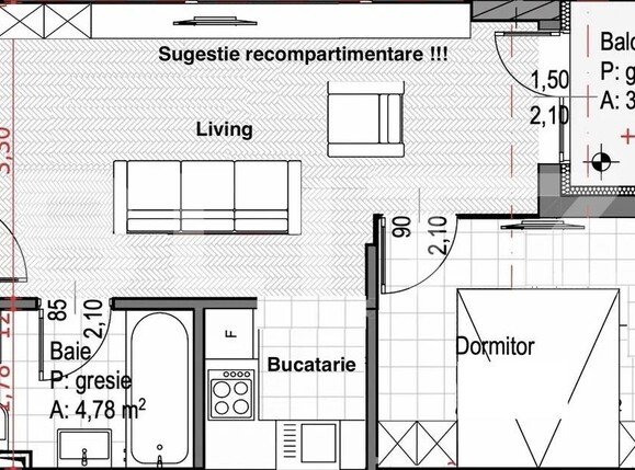 Garsonieră de vânzare Gheorgheni - 150026AV | BLITZ Cluj-Napoca | Poza4