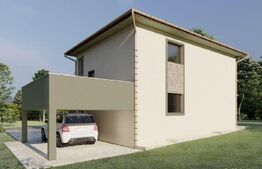 Casa individuala,120 mp si 500 mp teren, panorama