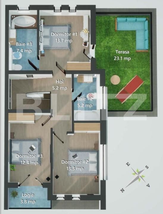 Casa de vânzare 4 camere Chinteni - 150133CV | BLITZ Cluj-Napoca | Poza7