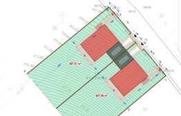 Teren intravilan 1214mp, situat in Chinteni, pentru constructia a 2 unitati