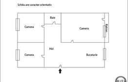 Vanzare 3 camere decomandat, 65 mp utili in zona Calea Floresti