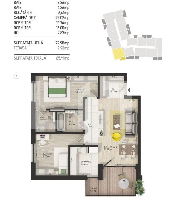 Apartament de vânzare 3 camere Marasti - 150342AV | BLITZ Cluj-Napoca | Poza5