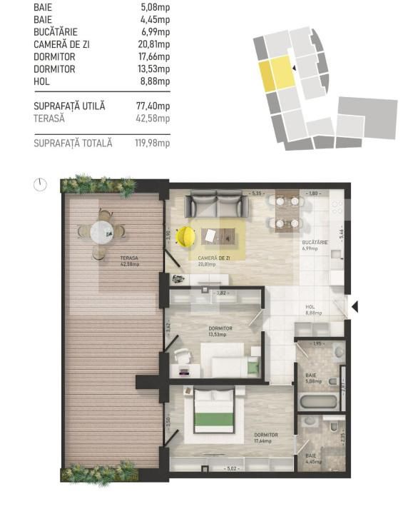 Apartament de vânzare 3 camere Marasti - 150343AV | BLITZ Cluj-Napoca | Poza7