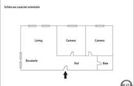 Vanzare 3 camere, partial finisat, zona nou dezvoltata! Pret bun!