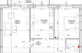 Ocazie! Apartament decomandat, 2 camere, 60 mp utili, Finisat
