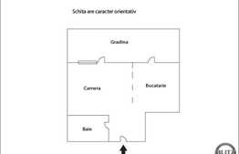 De vanzare 1 camera, 32 mp utili, cu gradina de 36 mp