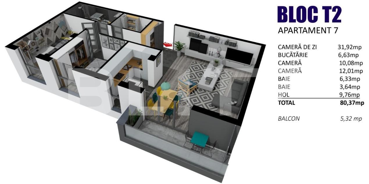 Apartament de vânzare 3 camere Floreşti - 150604AV | BLITZ Cluj-Napoca | Poza9