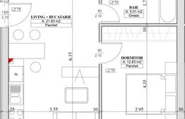 Apartament cu 2 camere, in Apahida, zona Omnia
