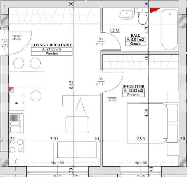 Apartament de vânzare 2 camere Apahida - 150647AV | BLITZ Cluj-Napoca | Poza1