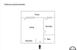 2 camere, 40 mp, TERASA de 30 mp! Zona de case! Cu parcare! Semifinisat!