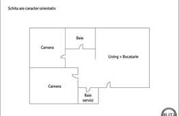 3 camere, 73,53 mp, partial mobilat, zona strazii Costache Negri