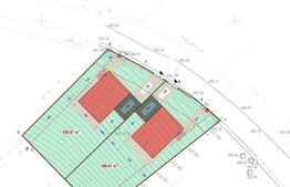 Teren intravilan 1142mp, situat in Chinteni,pentru constructia a 2 unitati locative