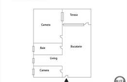 Apartament 3 camere, 97 mp, terasa 200 mp, finisat si mobilat modern!